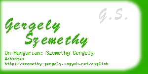 gergely szemethy business card